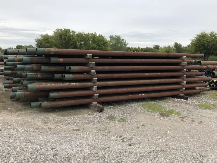 Steel pipe in the Reddy Pipe yard, Tulsa